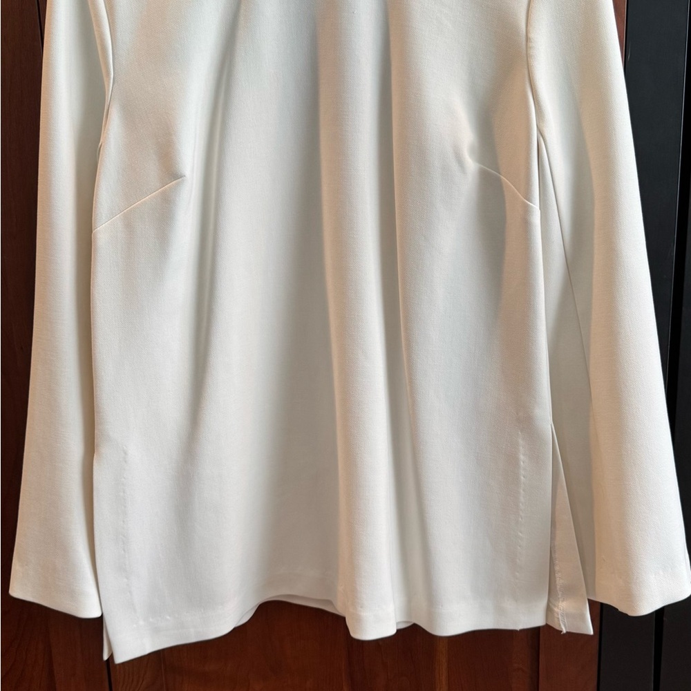 Trina Turk Cream Long Sleeve Top
